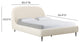Denise Cream Boucle Bed, King