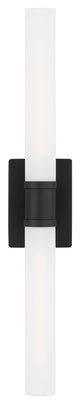 Keaton Large Two Light Wall / Bath, Midnight Black