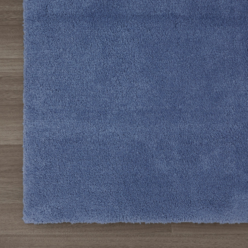 Madison Park Signature Quick-Dry Bathroom Rugs, Blue, 20x24" Contour