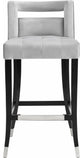 TOV Furniture Hart Grey Velvet Counter Stool