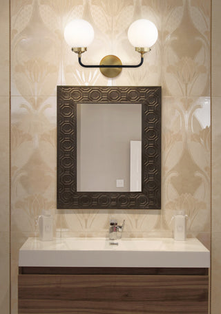 Caleb 1-Light Brass Wall Sconce, Brass Gold / Black, 2 - Light(s)