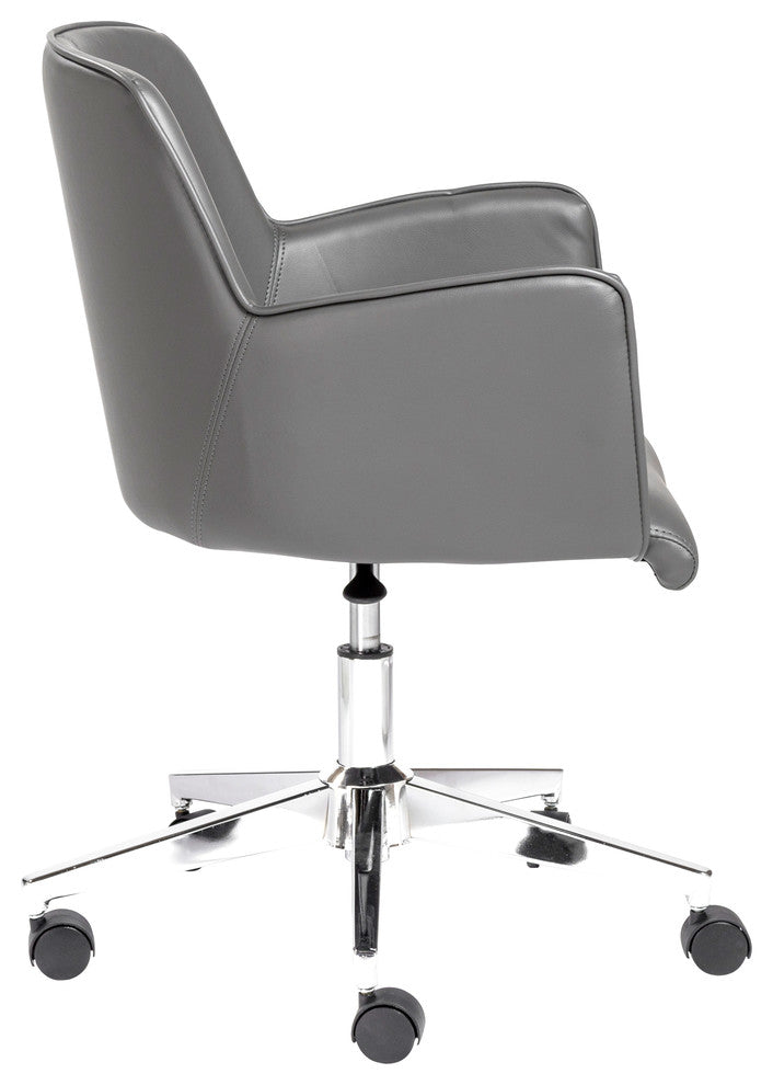 Sunny Pro Office Chair Gray With Chrome Base Gray