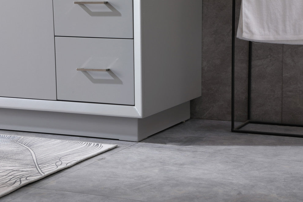 54" SIngle Bathroom Vanity, Grey