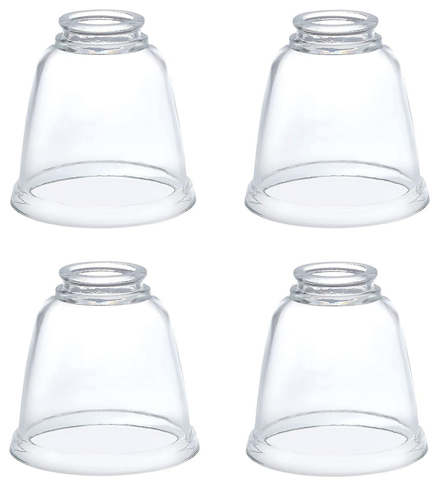 23127-4 Replacement Clear Ceiling Fan Glsss Shade, 4 Pack.
