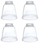 23127-4 Replacement Clear Ceiling Fan Glsss Shade, 4 Pack.
