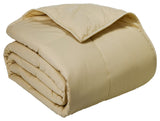 Cottonpure 100% Sustainable Cotton Filled Blanket, Wheat, Full/Queen