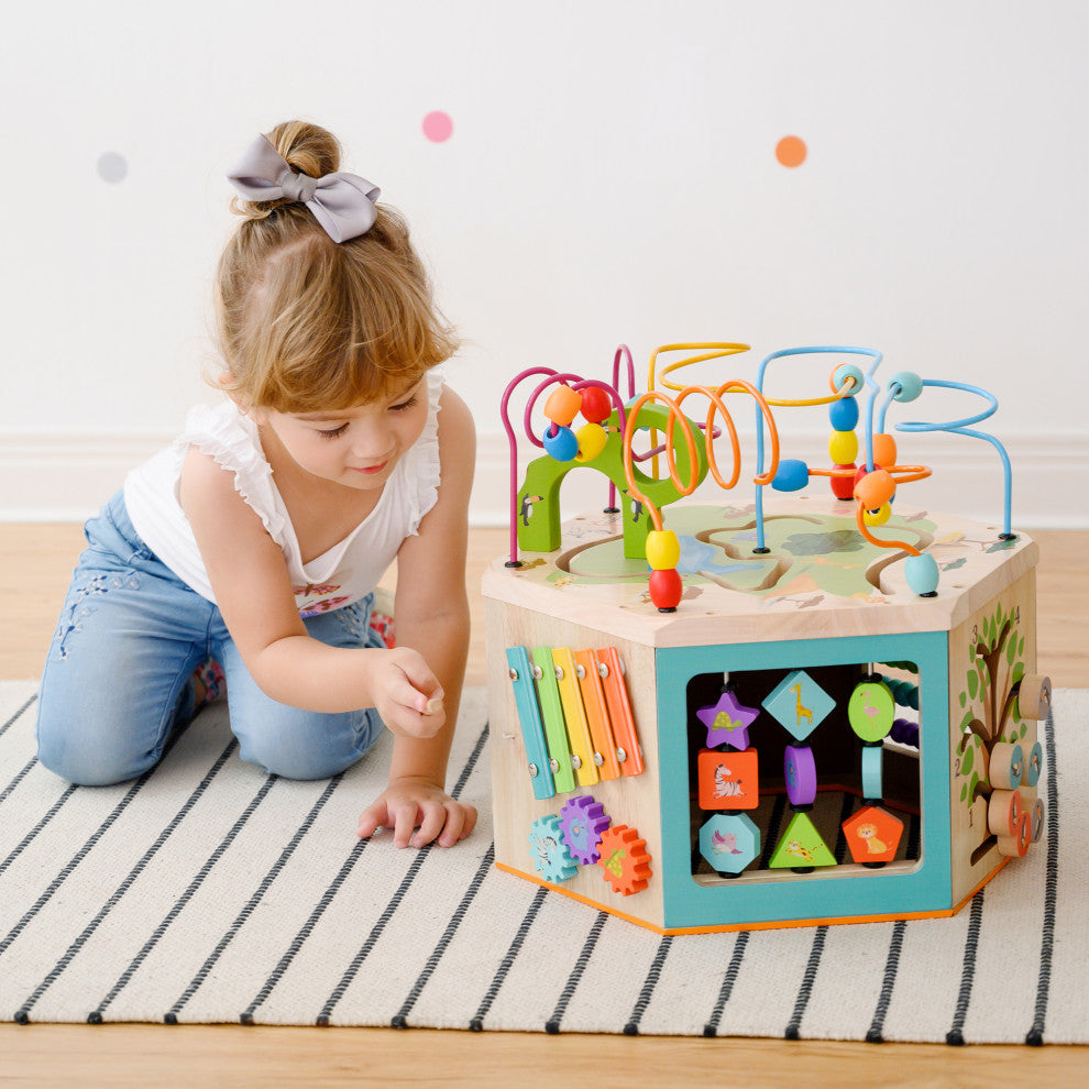 Preschool Play Lab Wooden learning 7side Cube