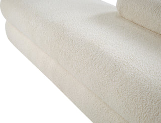 Kennedy Upholstered Bench, Cream, Teddy Fabric