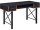Benzara BM250324 Computer Desk With 2 Drawers and Keyboard Tray, Black