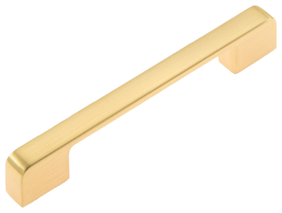 Utopia Alley Zinc Cabinet Pull, 3.75"/5.0" Center to Center, Brushed Brass, 5.0", 1 Pack
