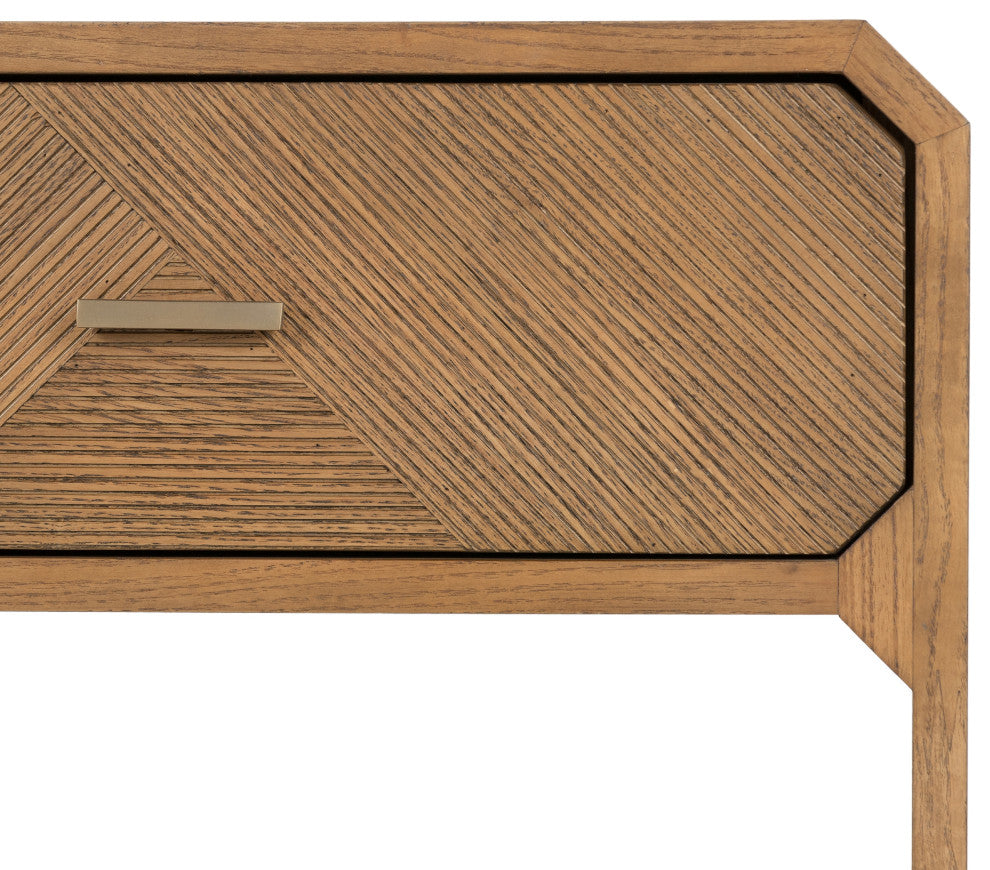 Caspian Nightstand-Natural Ash Veneer