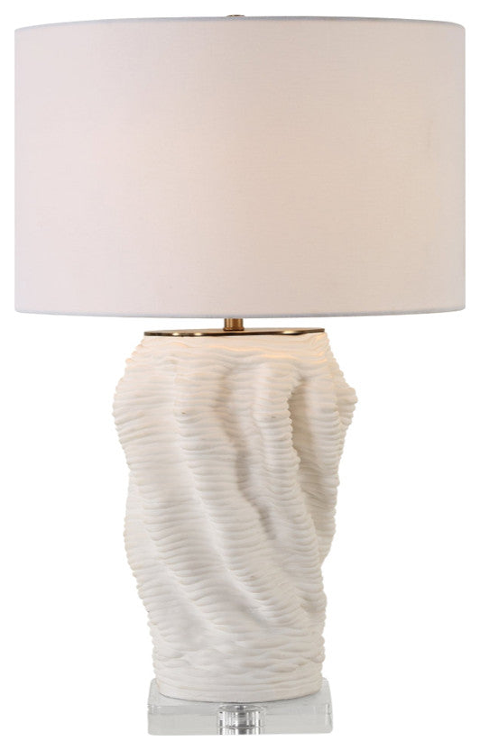 Uttermost Stratified White Table Lamp