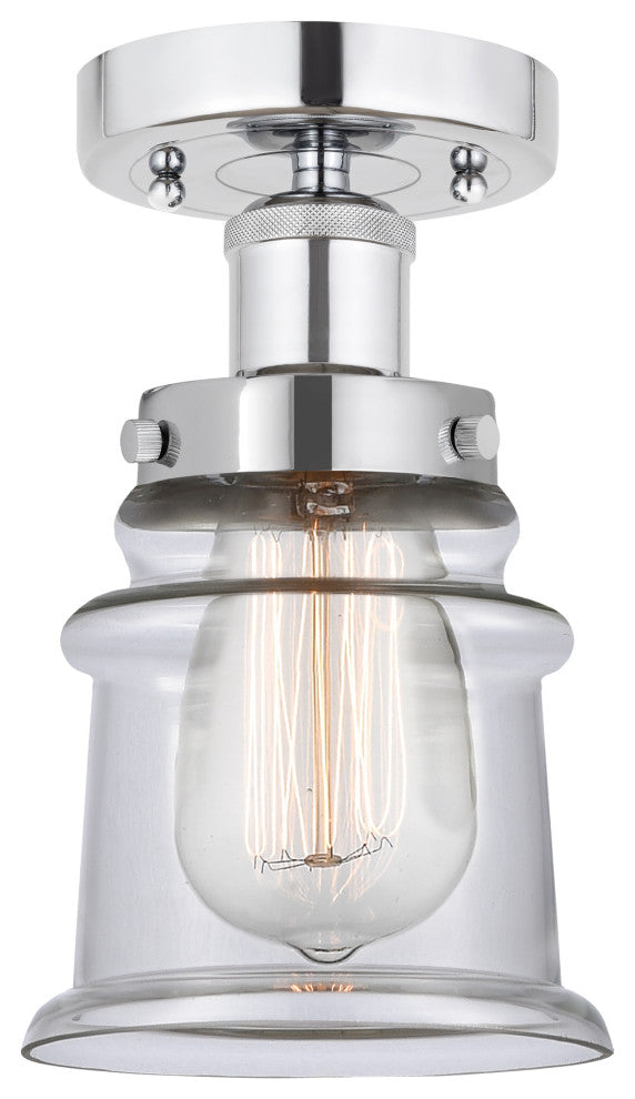 Innovations 616-1F-PC-G182S Canton 1 Light Semi-Flush Mount, Polished Chrome