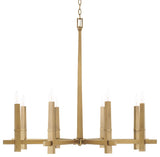 Capital Lighting 449681 Blake 8 Light 39"W Candle Style - Aged Brass