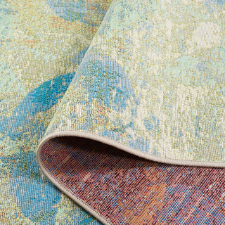 Safavieh Barbados Collection Indoor-Outdoor BAR594 Rug, Blue/Ivory, 8'x10'5"