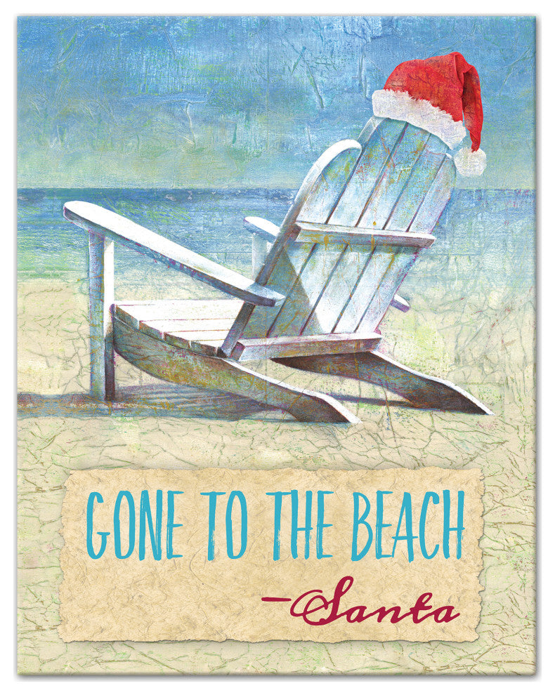 Gone to the Beach 11x14 Canvas Wall Art