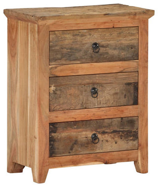 vidaXL Sideboard Storage Buffet Cabinet Solid Wood Acacia and Reclaimed Wood