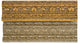 Single Door Medicine Cabinet With Regal Frame, Antique Gold, 24"x36"