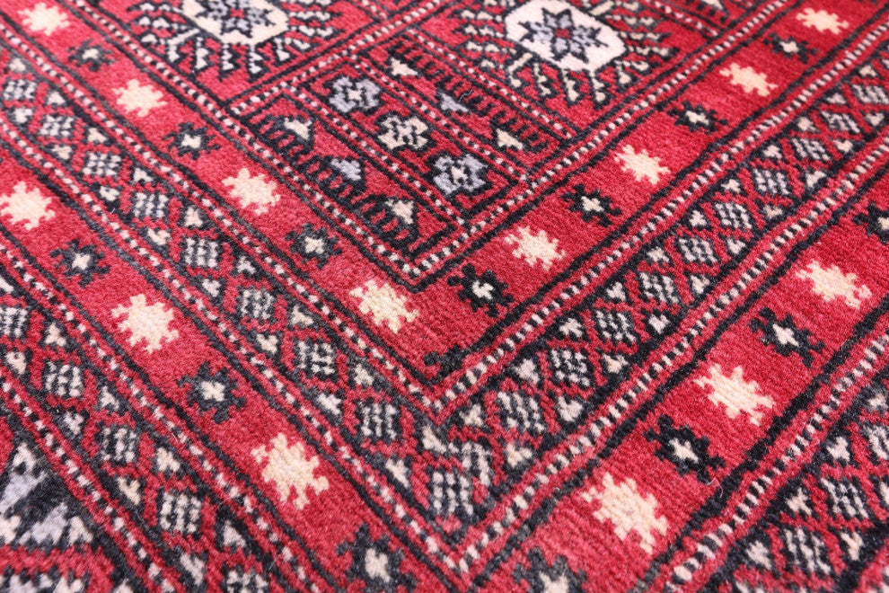 Silky Bokhara Handmade Wool Rug 9' 1" X 12' 0" - Q13759