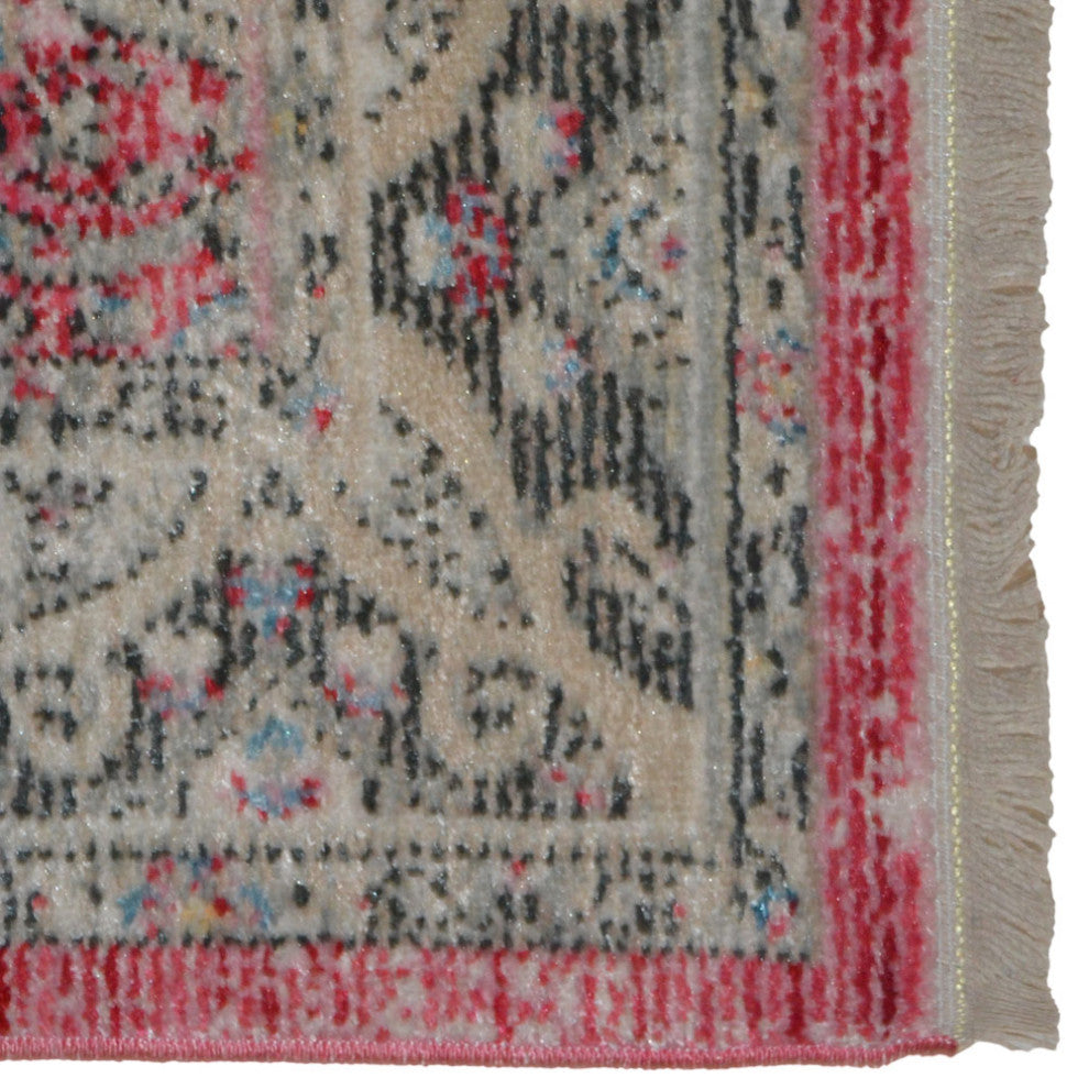 Machine Made Polyester Durable Indoor Outdoor Washable Oriental Pattern Footmat