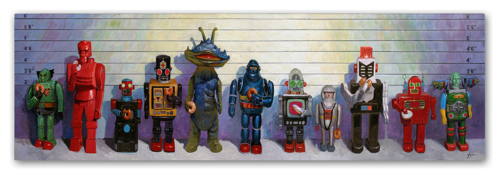 'Line-Up' Canvas Art by Eric Joyner