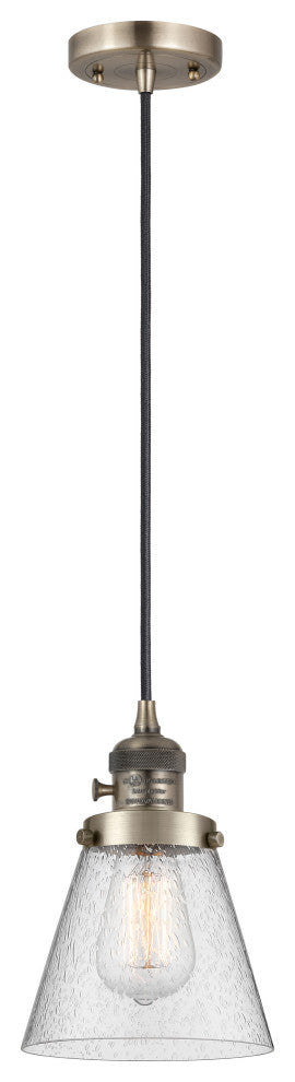 INNOVATIONS 201CSW-AB-G64-LED 1-Light Mini Pendant Antique Brass