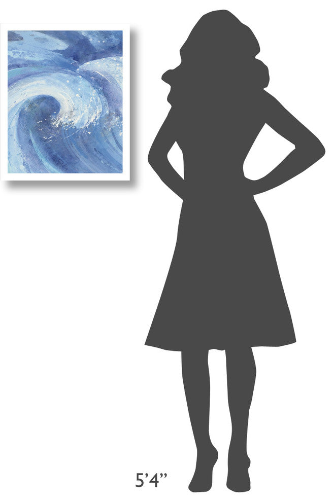 "The Big Wave II" Digital Paper Print by Albena Hristova, 18"x22"
