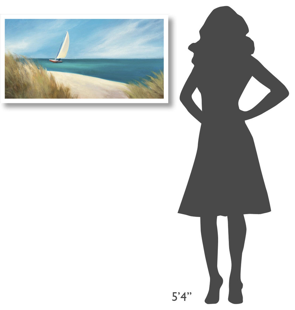 "Sunday Sail Crop" Digital Paper Print by Julia Purinton, 38"x20"