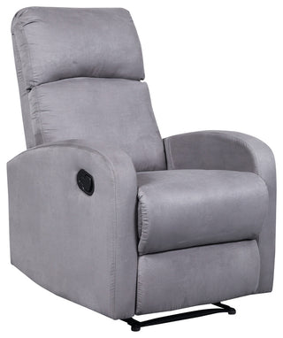 Artiva USA Modern Home Slim Design Microfiber Recliner, Gray