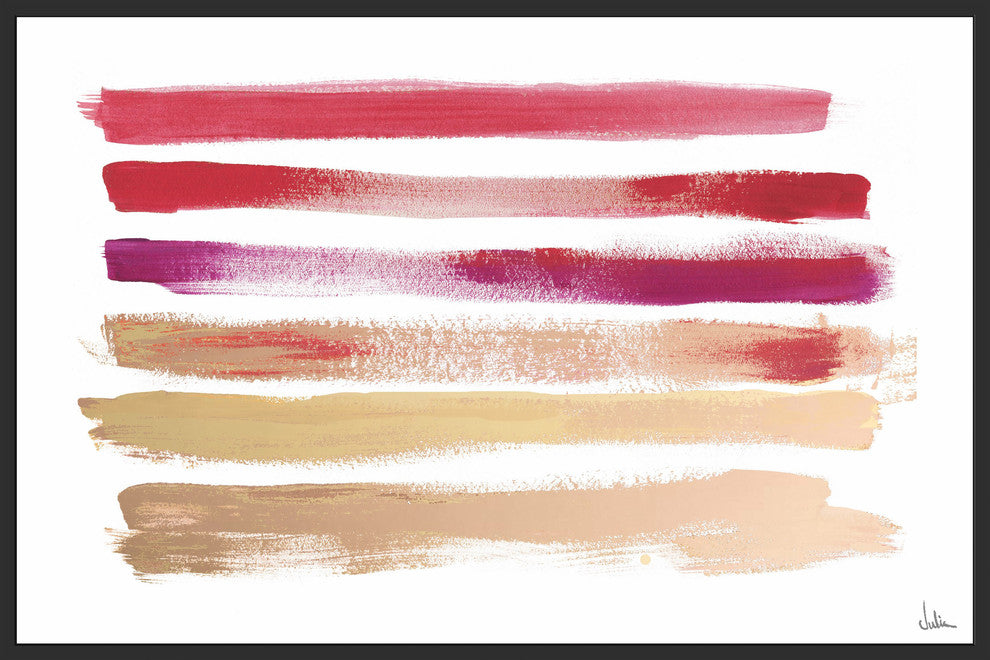 "Hues of Lipstick" Floater Framed Painting Print, Canvas, 60"x40"