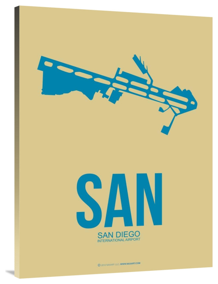 "SAN San Diego Poster 3" Fine Art Print