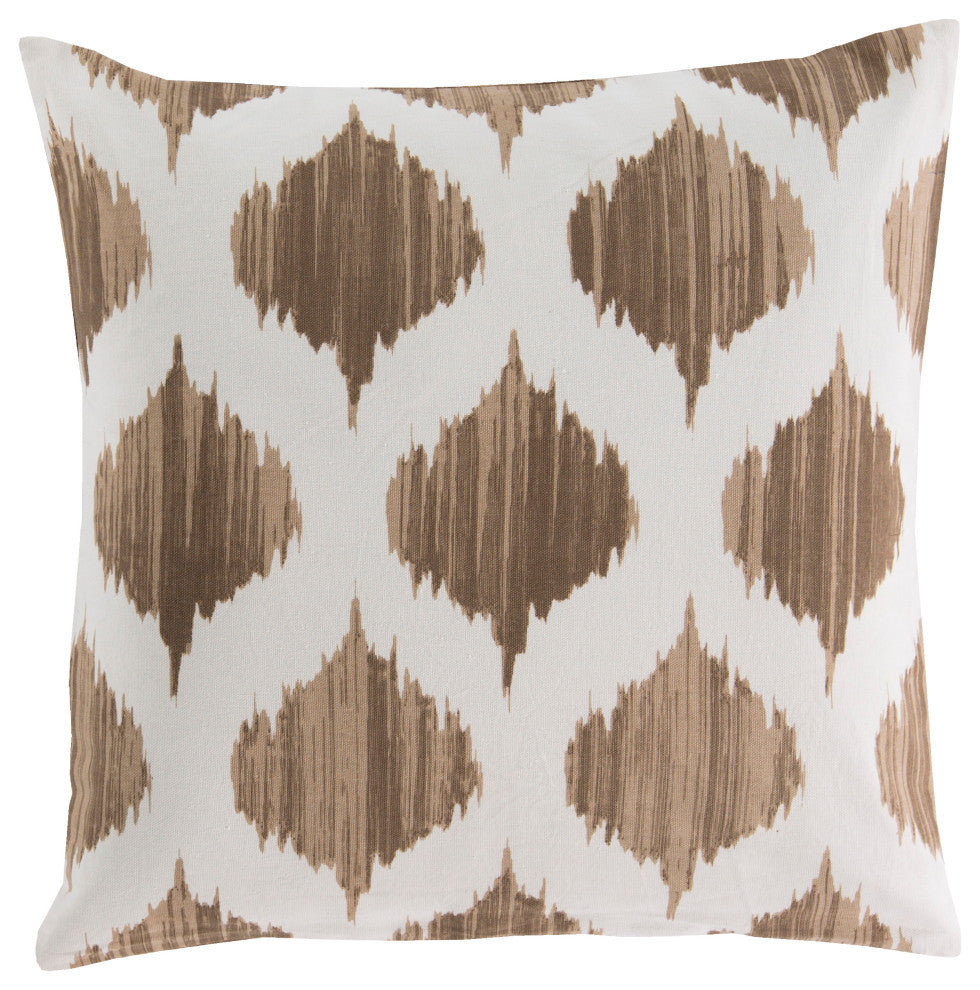 Surya Ogee SY-018 18"x18" Pillow Cover, Camel/Khaki