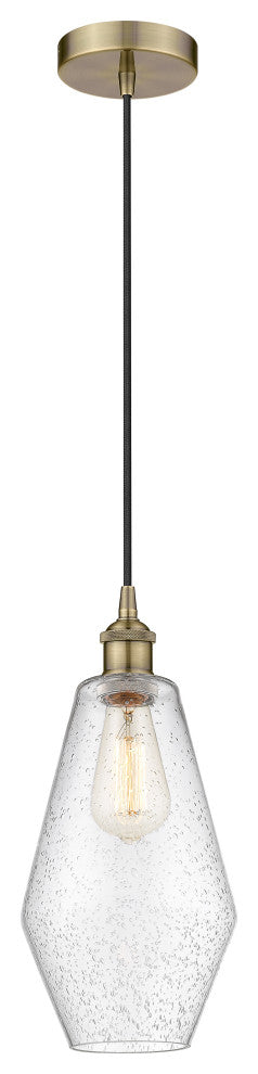 Innovations 616-1P-AB-G654-7 1-Light Mini Pendant, Antique Brass