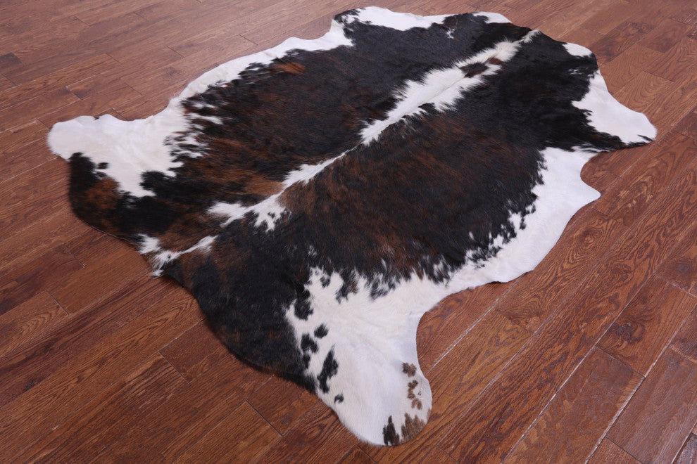 Tricolor Natural Cowhide Rug 6' 8" X 5' 5" C2226