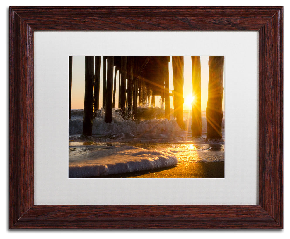 PIPA Fine Art 'Sea Foam In The Sunlight' Matted Framed Art, 14x11