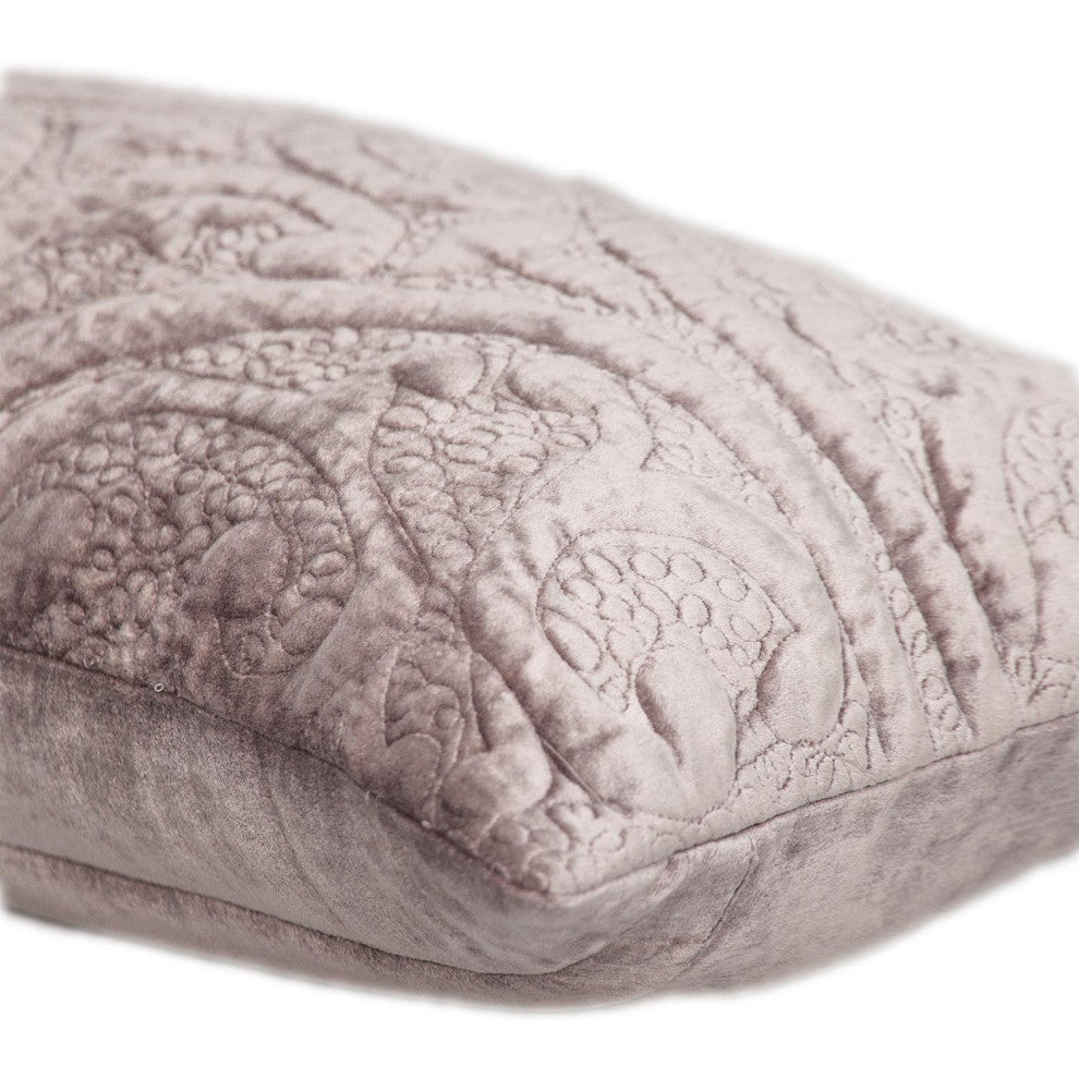 Parkland Collection Cristal Taupe Throw Pillow, Rectangle