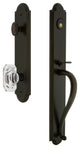 Arc 1-Piece Dummy Handleset, S Grip and Baguette Clear Crystal Knob, 848383
