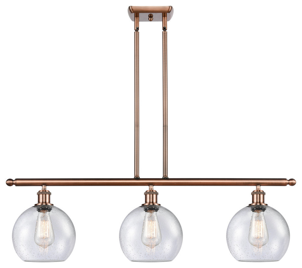 Innovations Lighting 516-3I-AC-G124-8-LED Athens 3 Light 36" Island Light