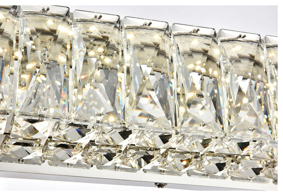 Monroe Integrated LED Chip Light Chrome Wall Sconce