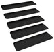 Set of 15 Skid-Resistant Carpet Stair Treads Black, 9"x36"
