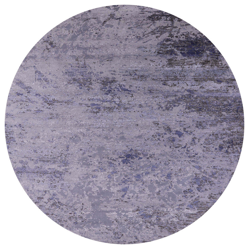 Ahgly Company Indoor Round Mid-Century Modern Area Rugs, 6' Round