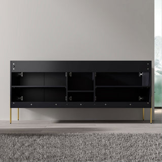 Flutie 72" Bathroom Vanity Kit, Charcoal With White Sink