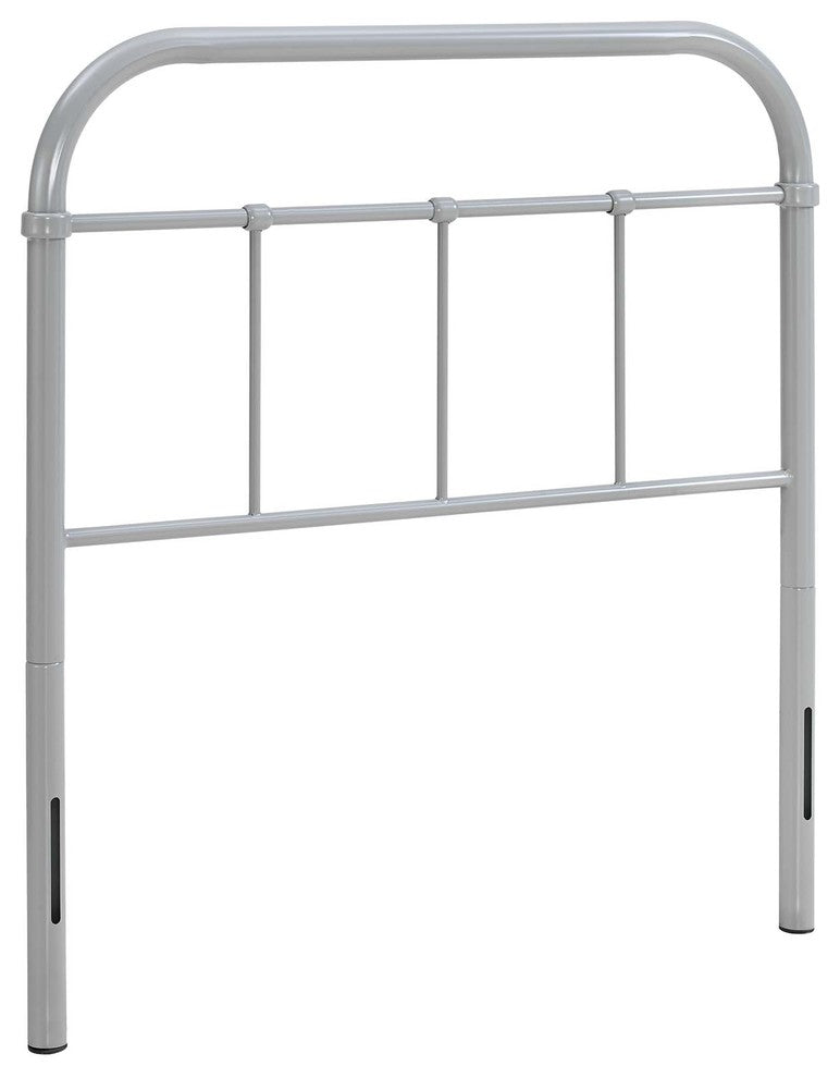 Serena Twin Steel Headboard, Gray