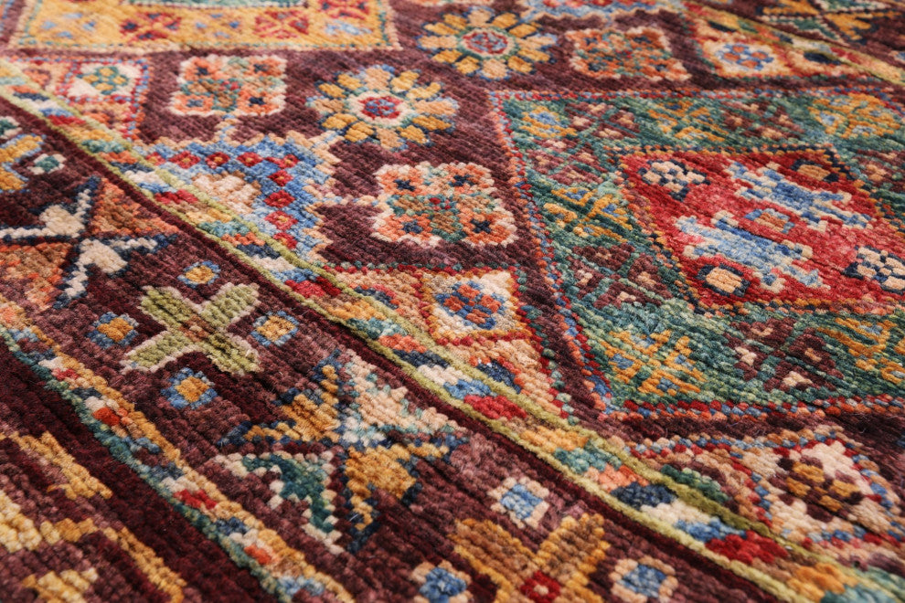 2' 8" X 9' 10" Handmade Khorjin Super Kazak Runner Rug Q8382