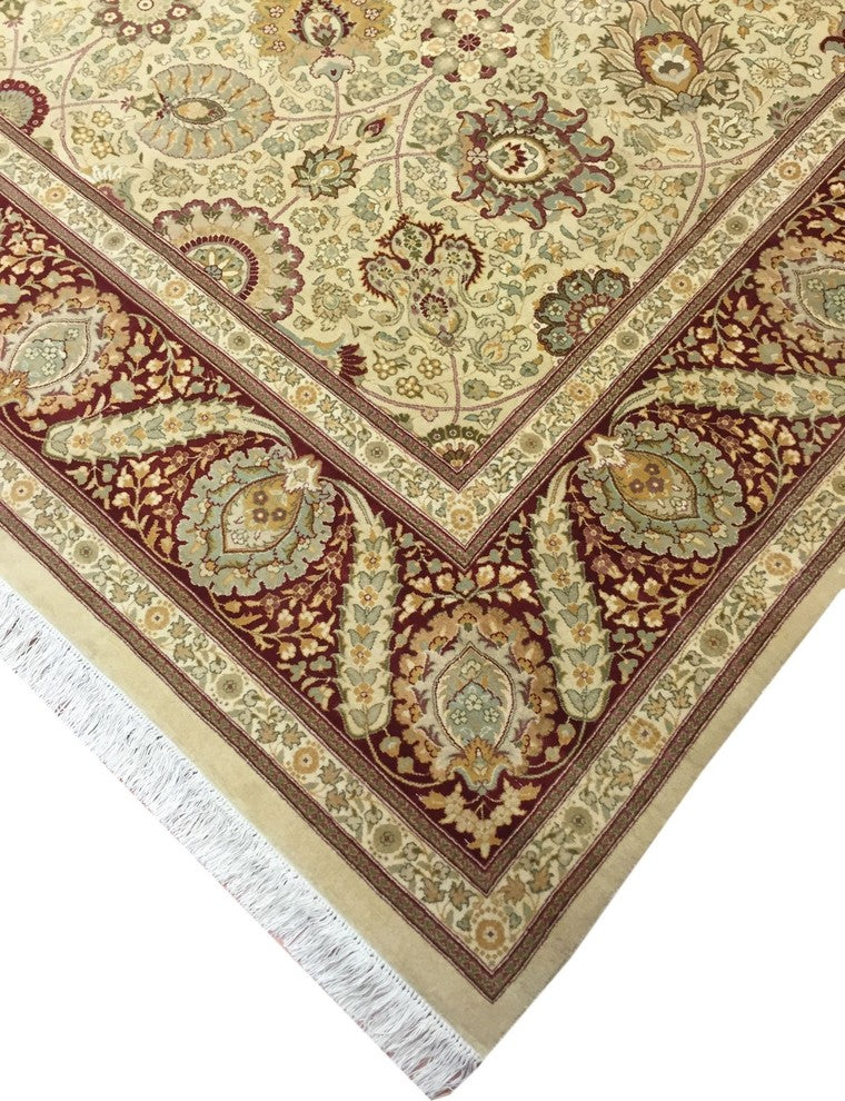 Pak-Persian Shelley Gold Hand-Knotted Rug, 9'1x11'11