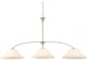 Fawn 3 Light Island Pendant Fixture - Brushed Nickel Finish