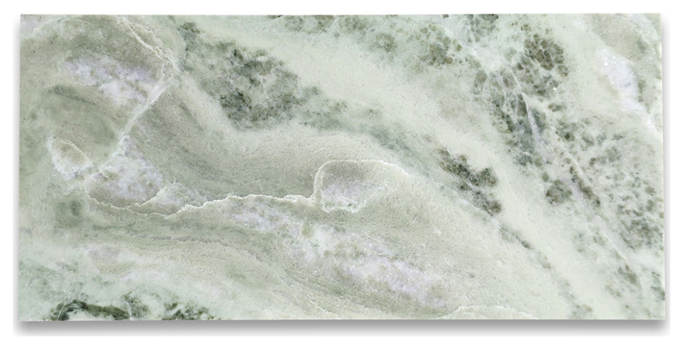 Sagano Vibrant Green Marble 6x12 Subway Tile Honed, 100 sq.ft.
