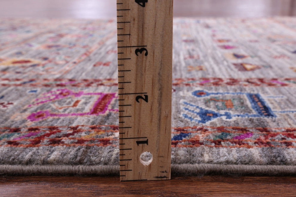 Handmade Persian Gabbeh Tribal Wool Rug 3' 5" X 5' 0" - Q13839