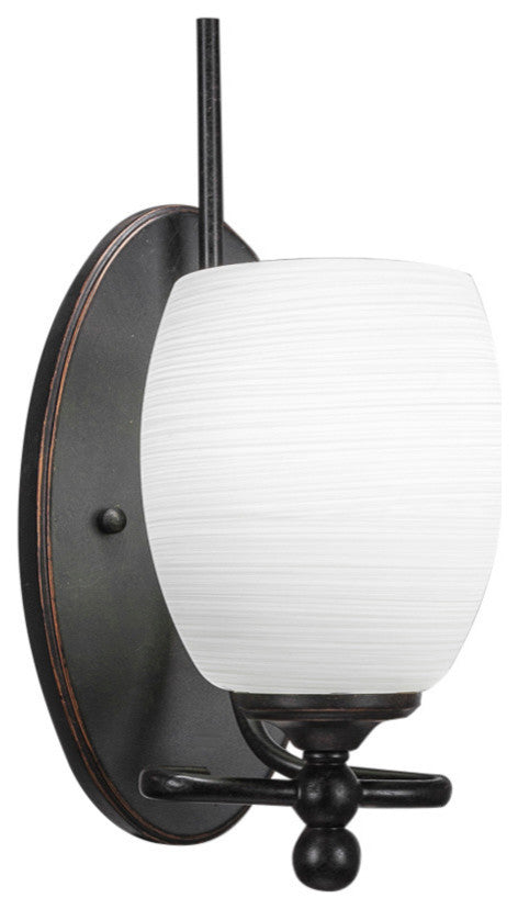 Capri 1-Light Wall Sconce, White Linen