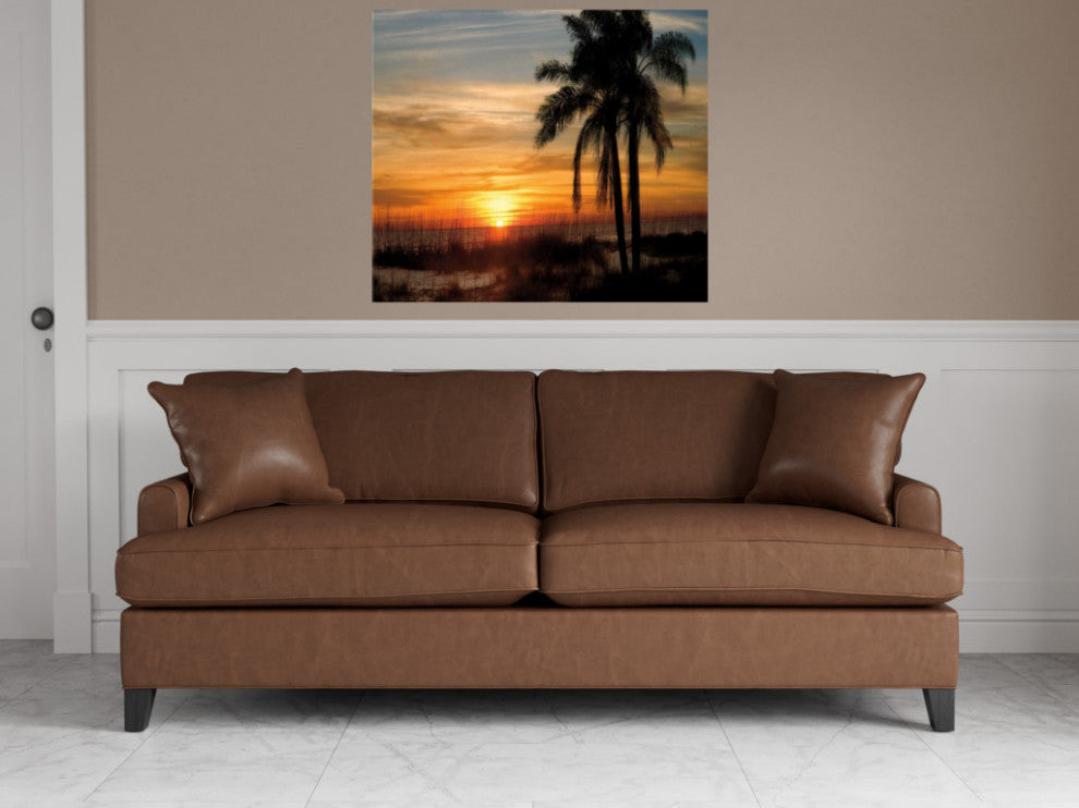 Sunset on the Beach 1 Giclee Wrap Canvas Wall Art